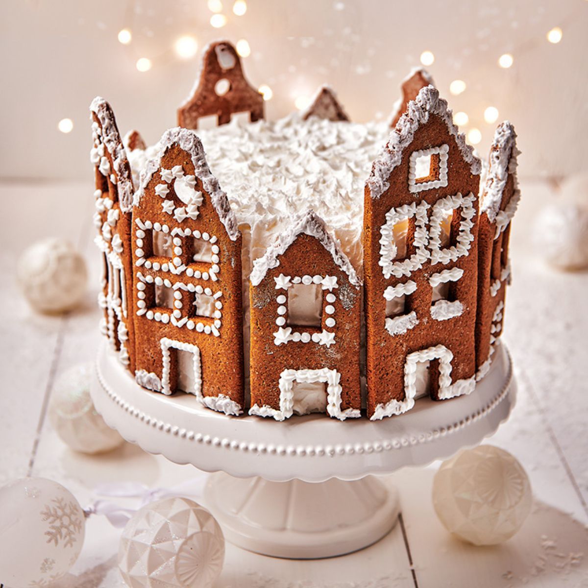 Gingerbread huis taart