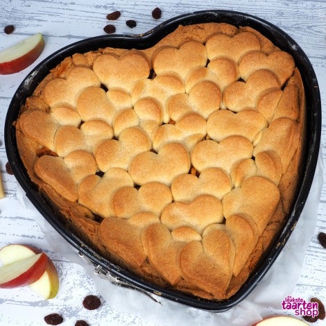 Hartvormige appeltaart