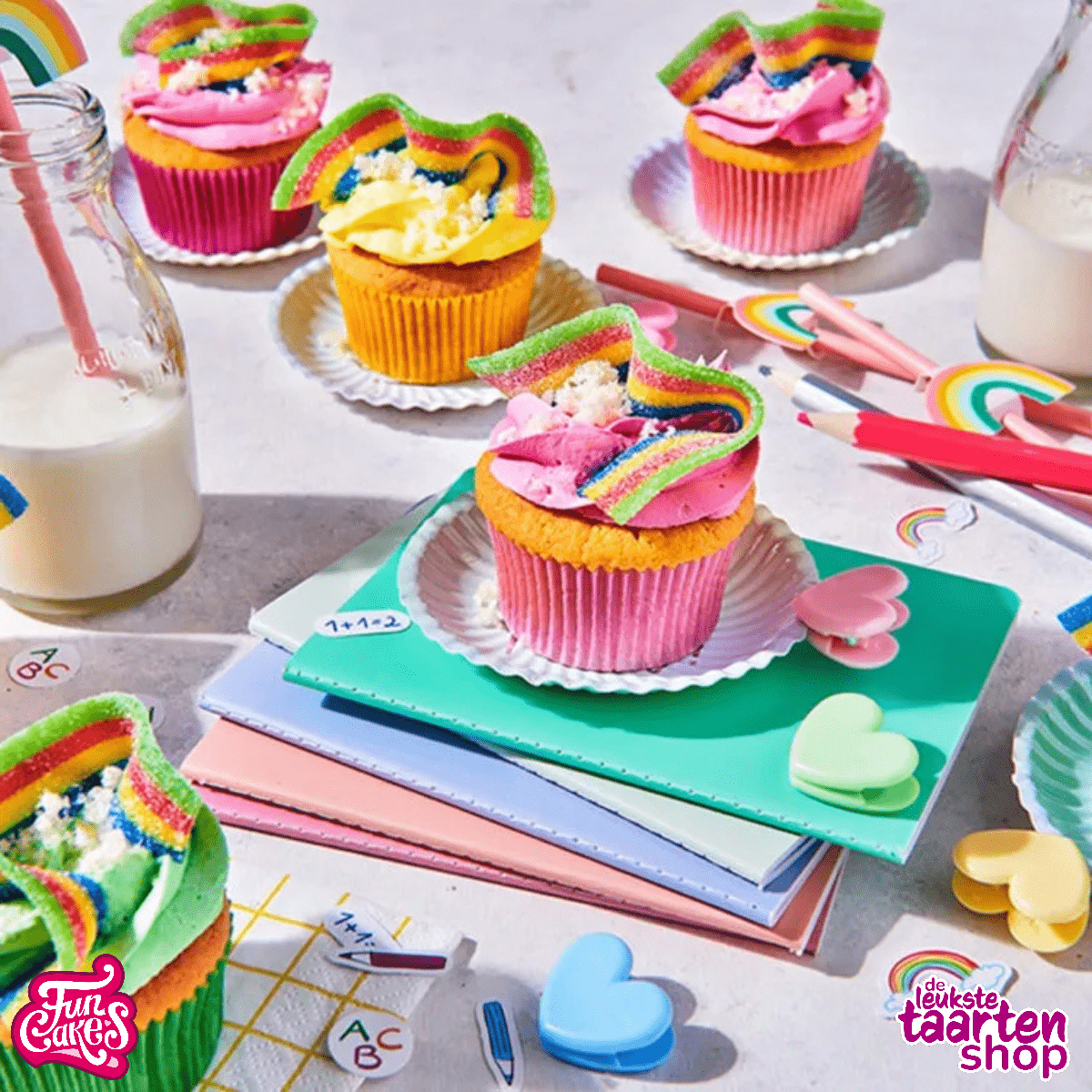 Zure matten cupcakes