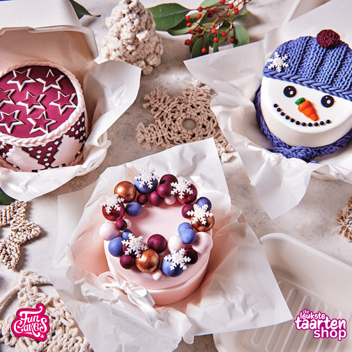 Sneeuwpop Bento Cake