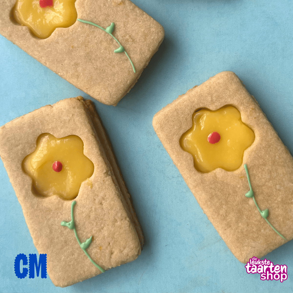 Lente Koekjes met Lemon Curd