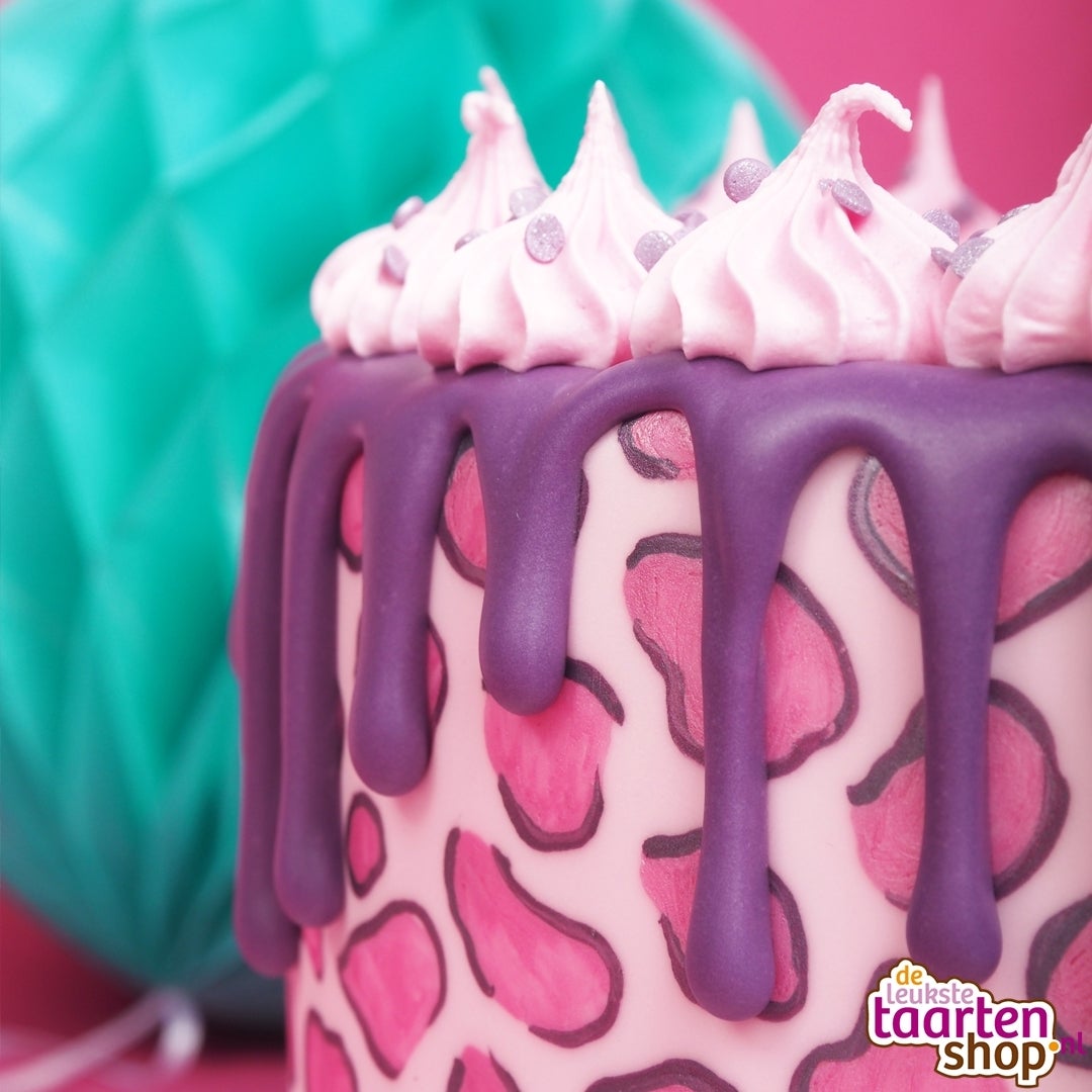 Recept: Driptaart met panterprint