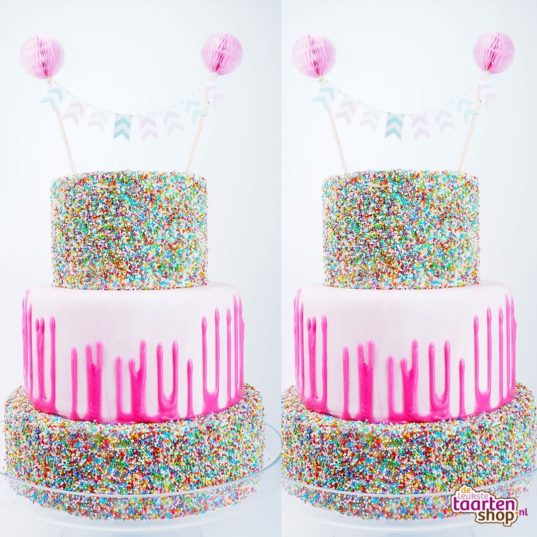 Reverse drip cake