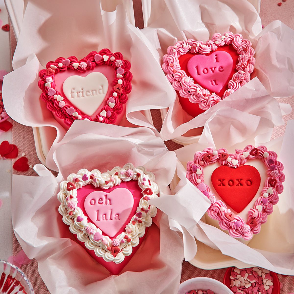 Galentine Bento Cakes