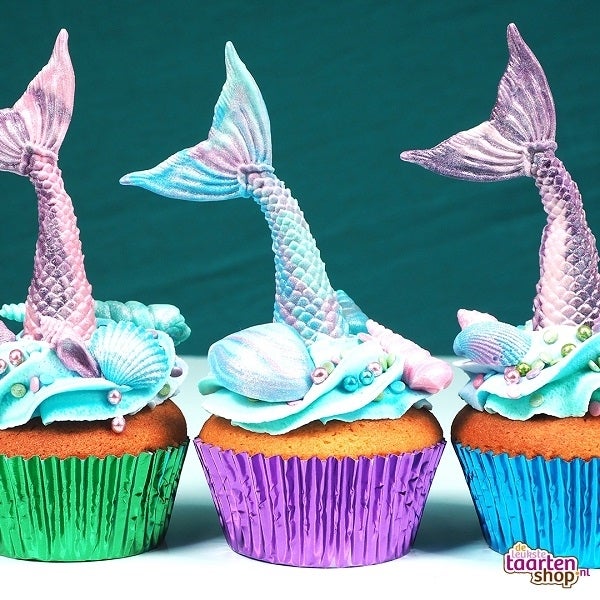 Mermaid cupcakes - Bakken voor kinderen