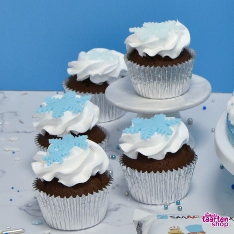 Winter Brownie Cupcakes