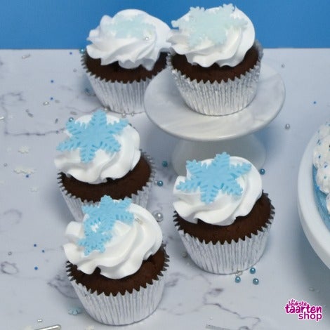 Winter Brownie Cupcakes