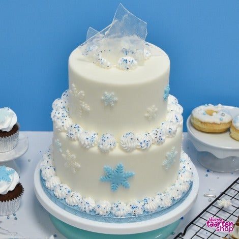 Wintertaart met Witte Chocolade Botercrème