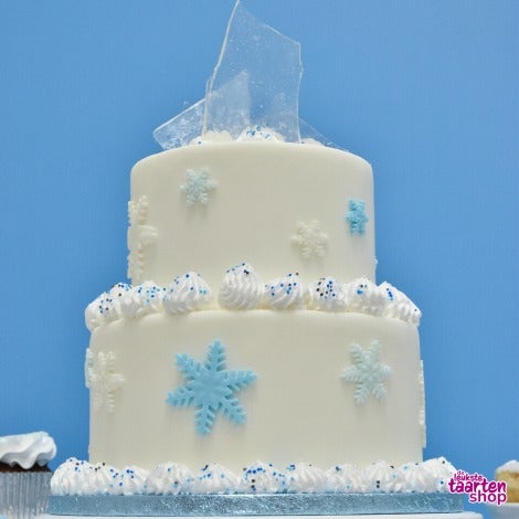 Wintertaart met Witte Chocolade Botercrème