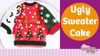 Deleukstetaartenshop.nl live: Ugly Sweater Cake