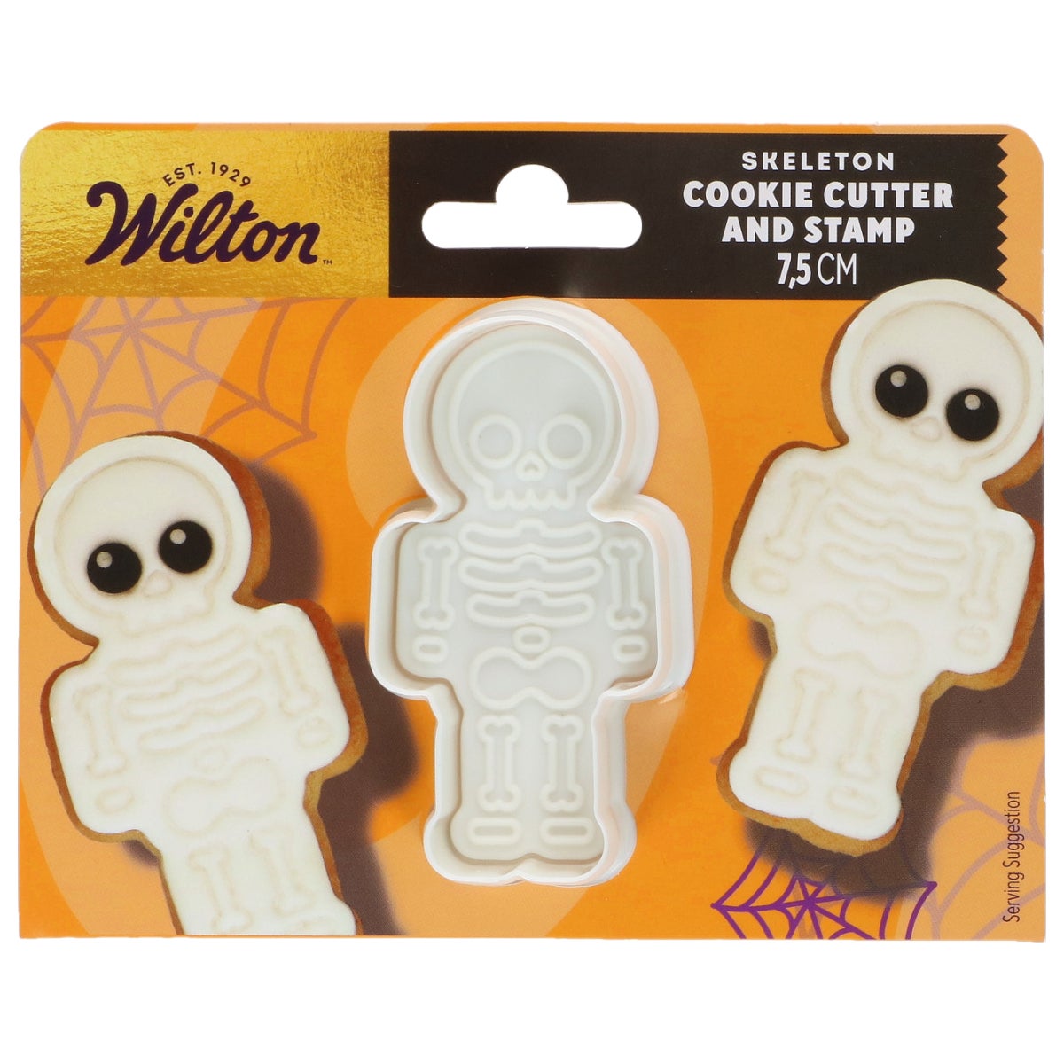 Wilton Emporte-pièce avec Tampon Squelette 7,5cm