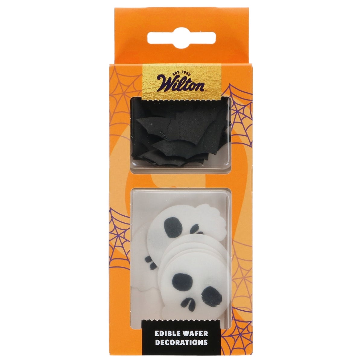 Wilton Décorations en Papier Comestibles Chauves-souris et Crânes set/18