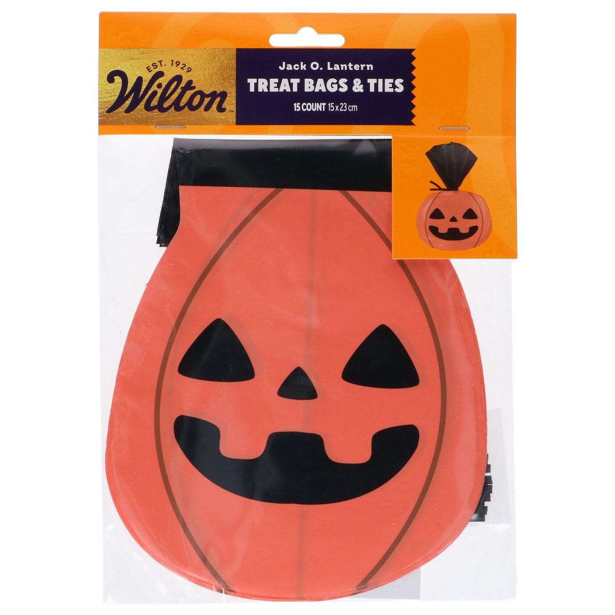 Wilton Sachets à Confiserie Jack O. Lantern à Fond Arrondi pk/15