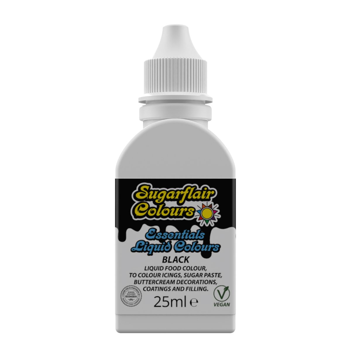 Sugarflair Liquid Colour Noir 25ml