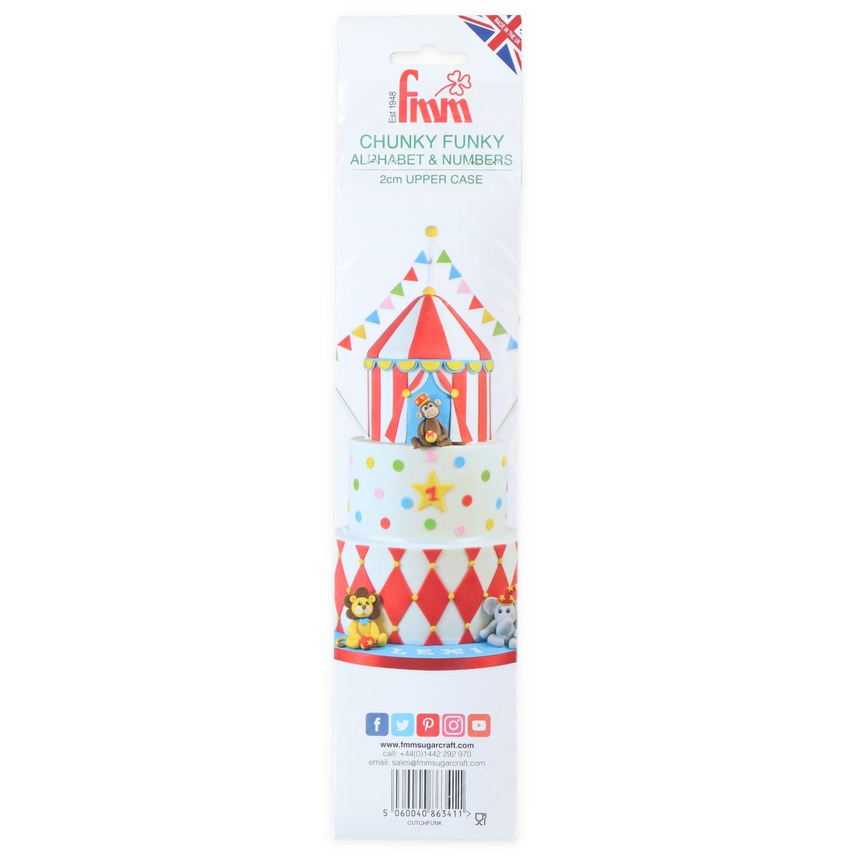 FMM Emporte-pièce Tappit Alphabet et Chiffres Chunky Funky