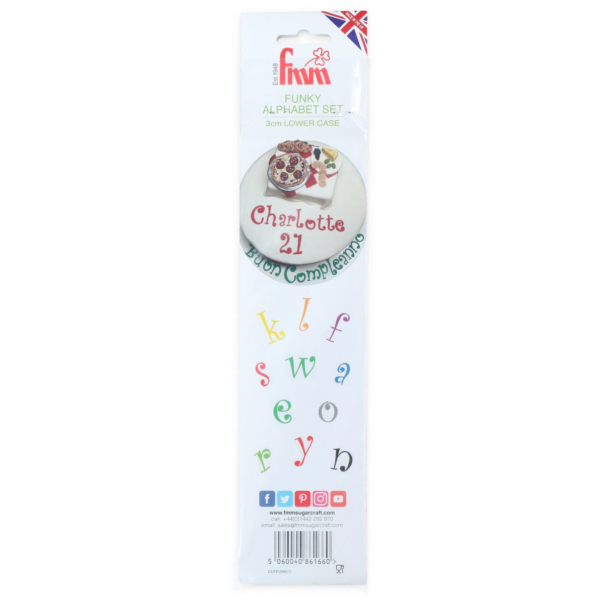 FMM Emporte-pièce Tappit Alphabet Minuscule Funky