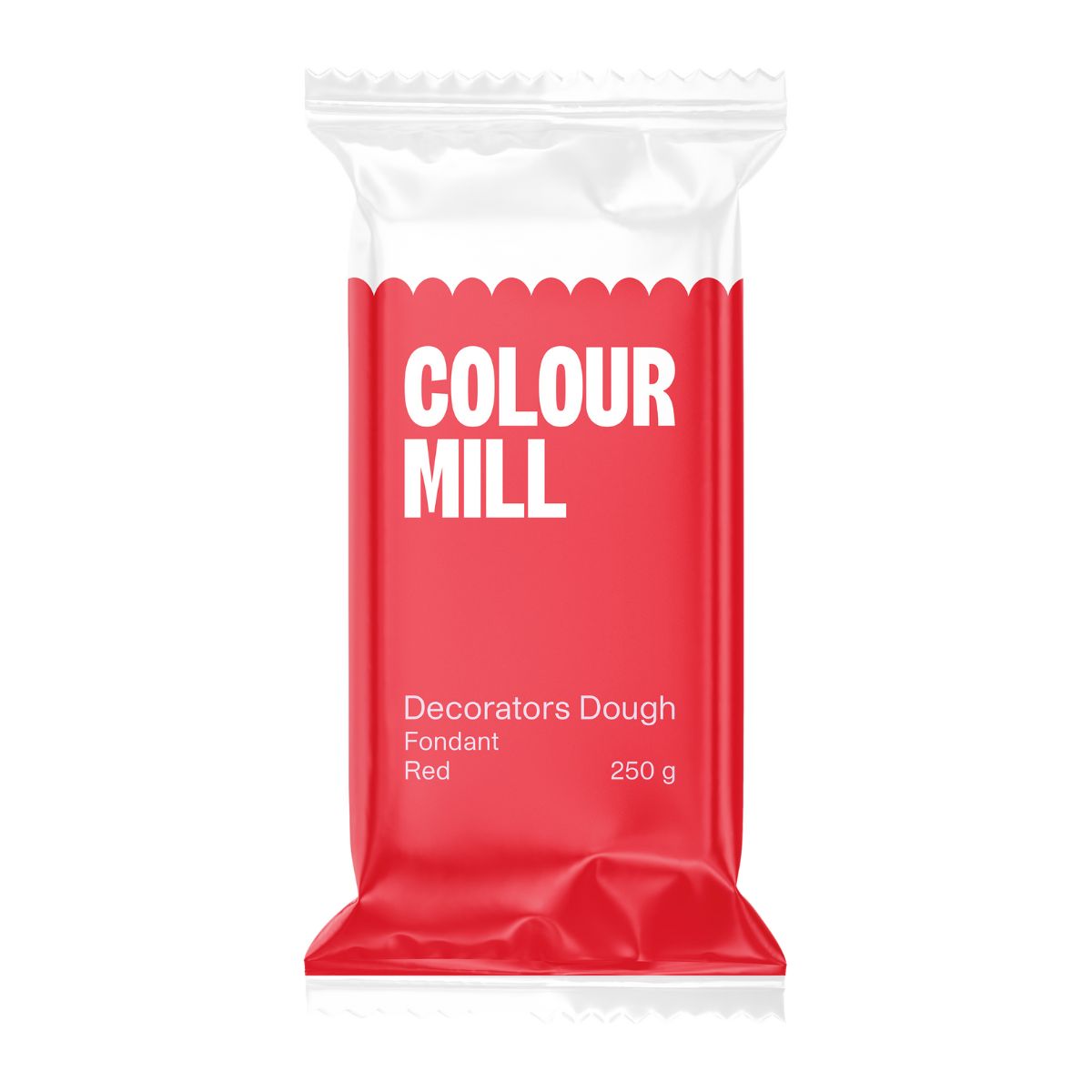 Colour Mill Pâte à Sucre Decorators Dough Rouge 250g