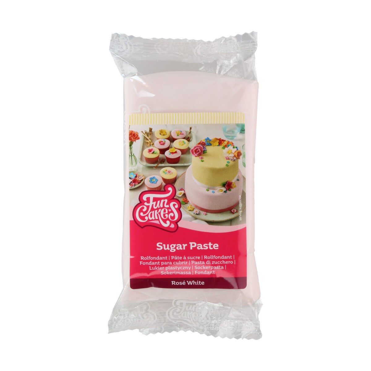 FunCakes Pâte à Sucre Rosé White 250g