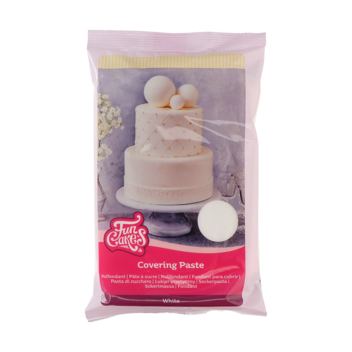 FunCakes Pâte à Sucre Covering Paste White 500g