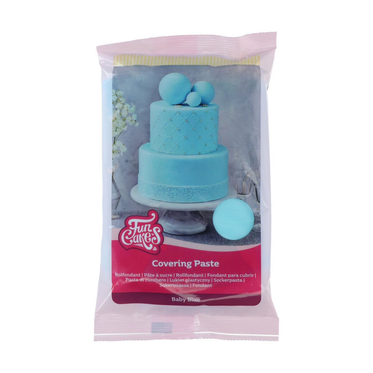 FunCakes Pâte à Sucre Covering Paste Baby Blue 500g