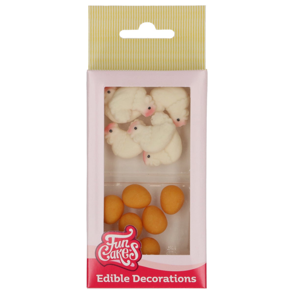 FunCakes Sugar Paste Decorations Chicken & Egg set/12