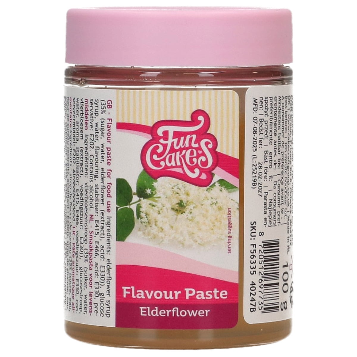 FunCakes Pâte Aromatisante Fleur de Sureau 100g