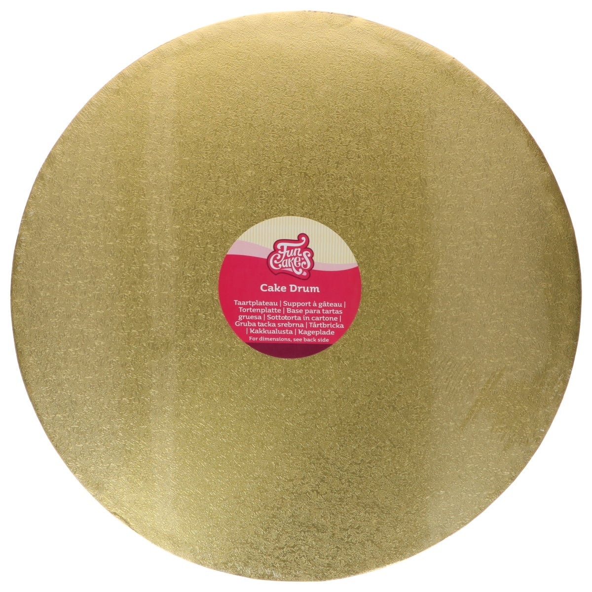FunCakes Cake Drum Rond Or Ø40cm