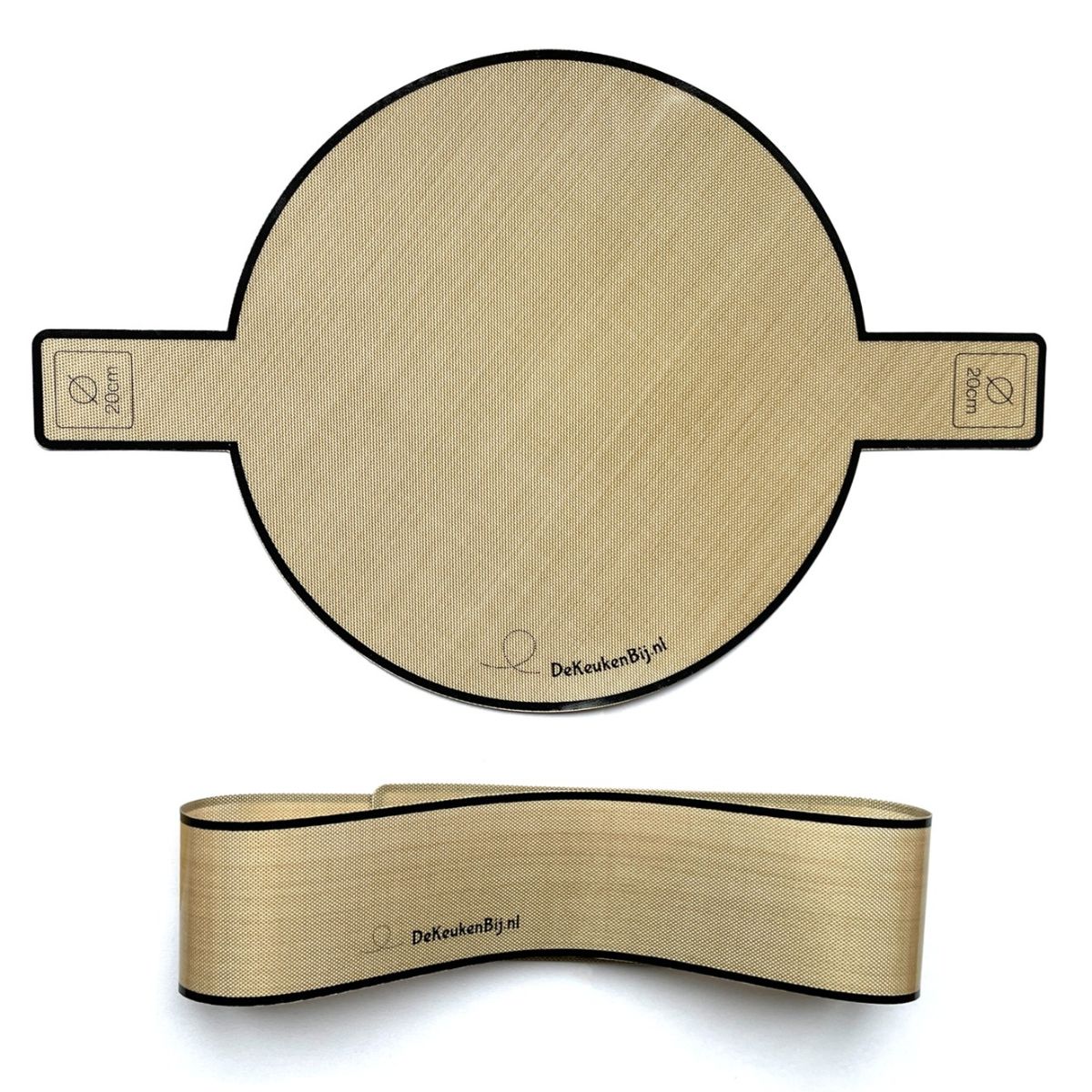 De KeukenBij Papier Cuisson Réutilisable en Silicone Rond Ø20cm