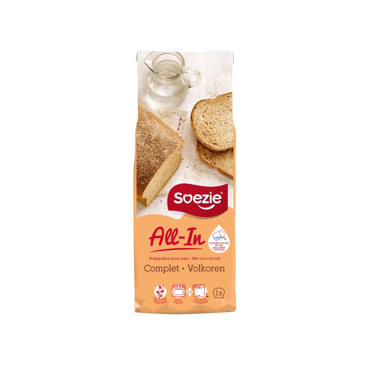 Soezie All-in Mix pour Pain Complet 500g