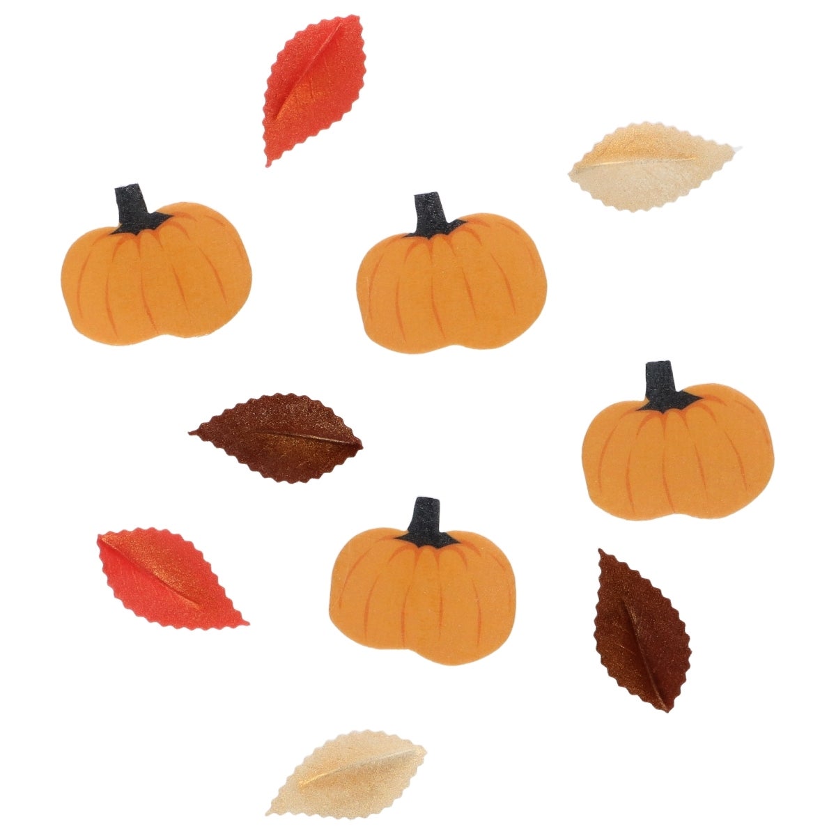 Wilton Décorations en Papier Comestibles Feuilles d'Automne et Citrouilles set/10