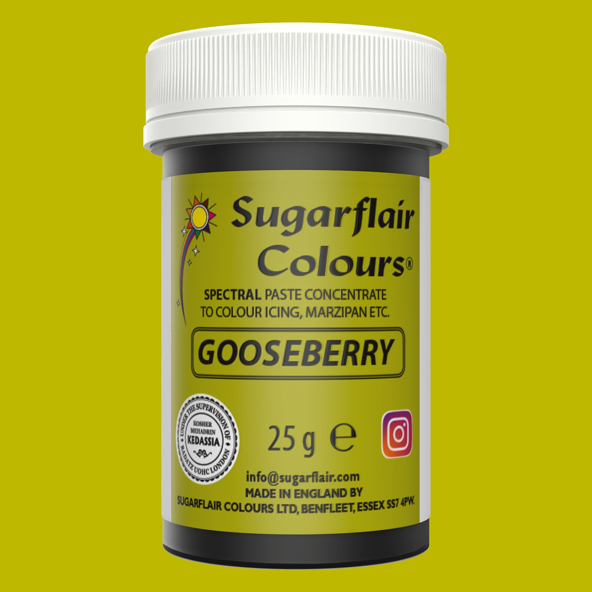 Sugarflair Paste Colour Gooseberry 25g