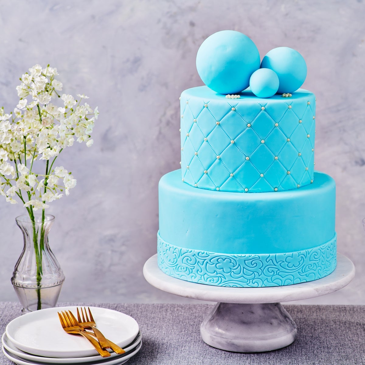 FunCakes Pâte à Sucre Covering Paste Baby Blue 500g