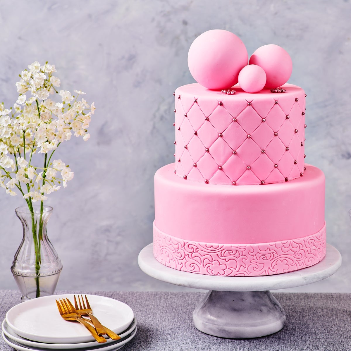FunCakes Pâte à Sucre Covering Paste Baby Pink 500g