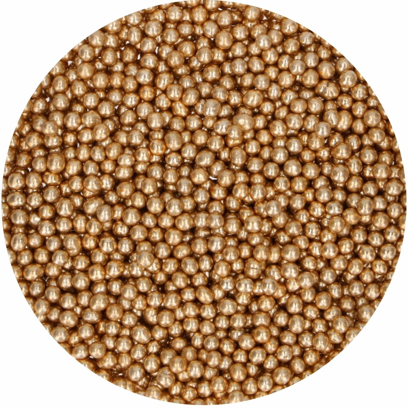 FunCakes Sugar Pearls Medium Or Vintage 80g