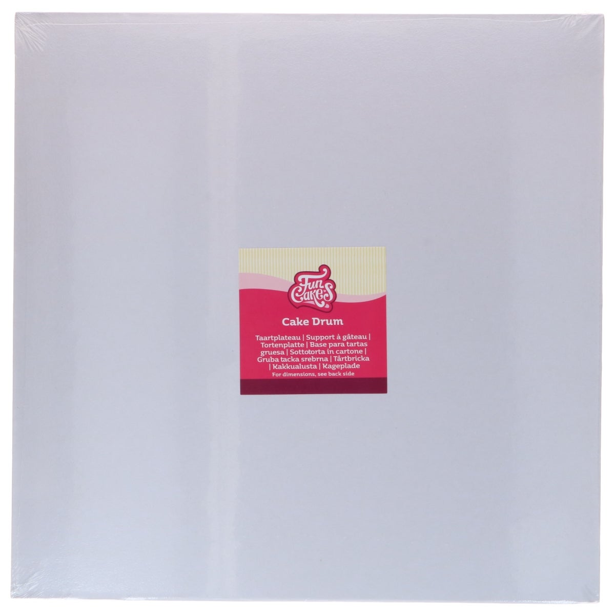 FunCakes Cake Drum Carré Blanc 40cm