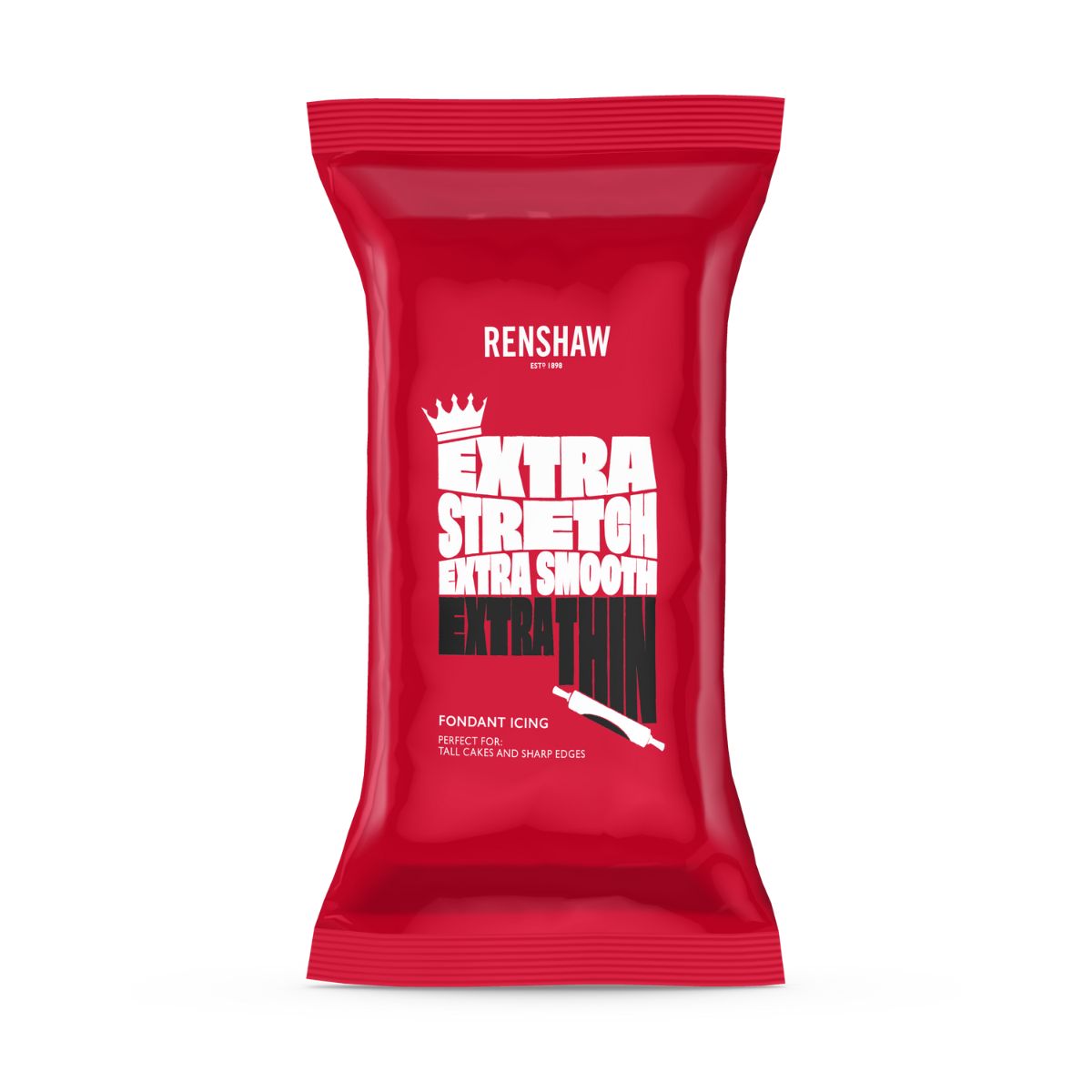 Renshaw Pâte à sucre roulée Extra 1kg - Noire -