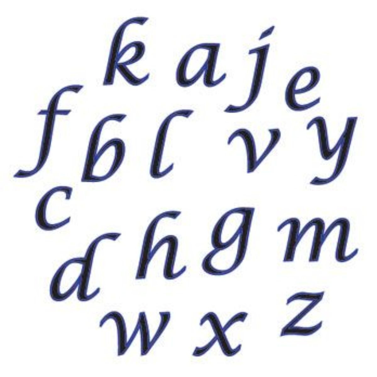 FMM Emporte-pièce Tappit Alphabet Minuscule Cursive