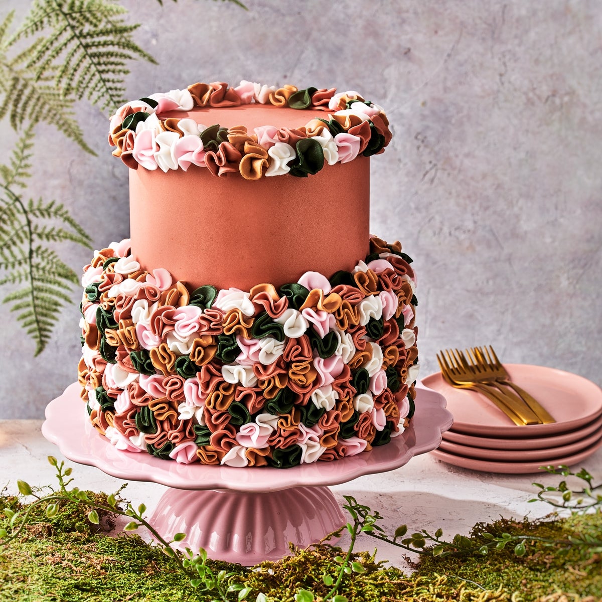 FunCakes Pâte à Sucre Shimmering Rose 250g