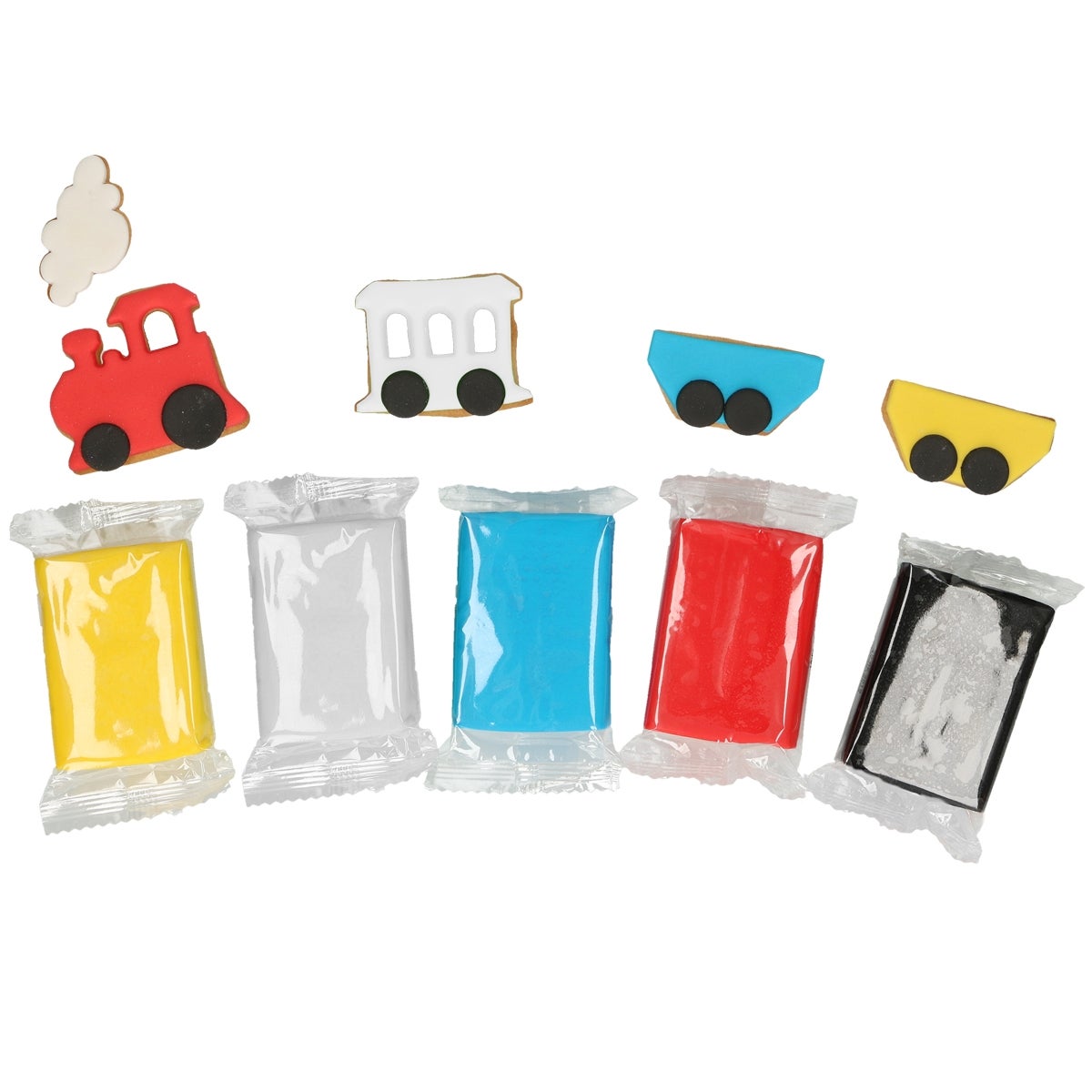 FunCakes Pâte à Sucre Multipack Couleurs Primaires 5x100g
