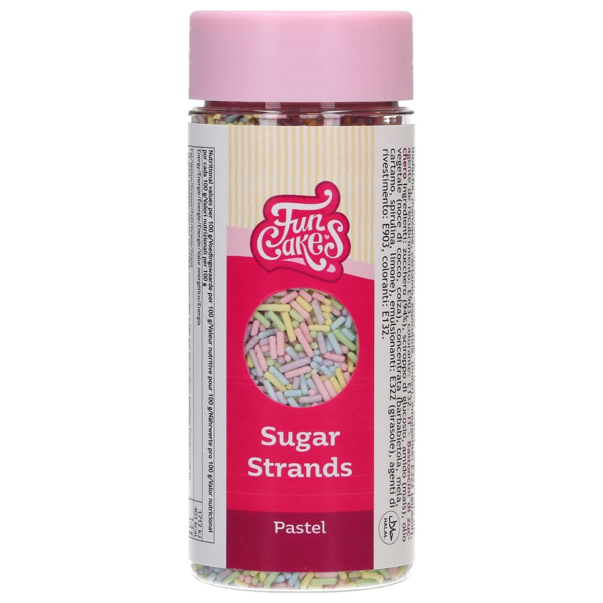 FunCakes Sugar Strands Pastel 80g
