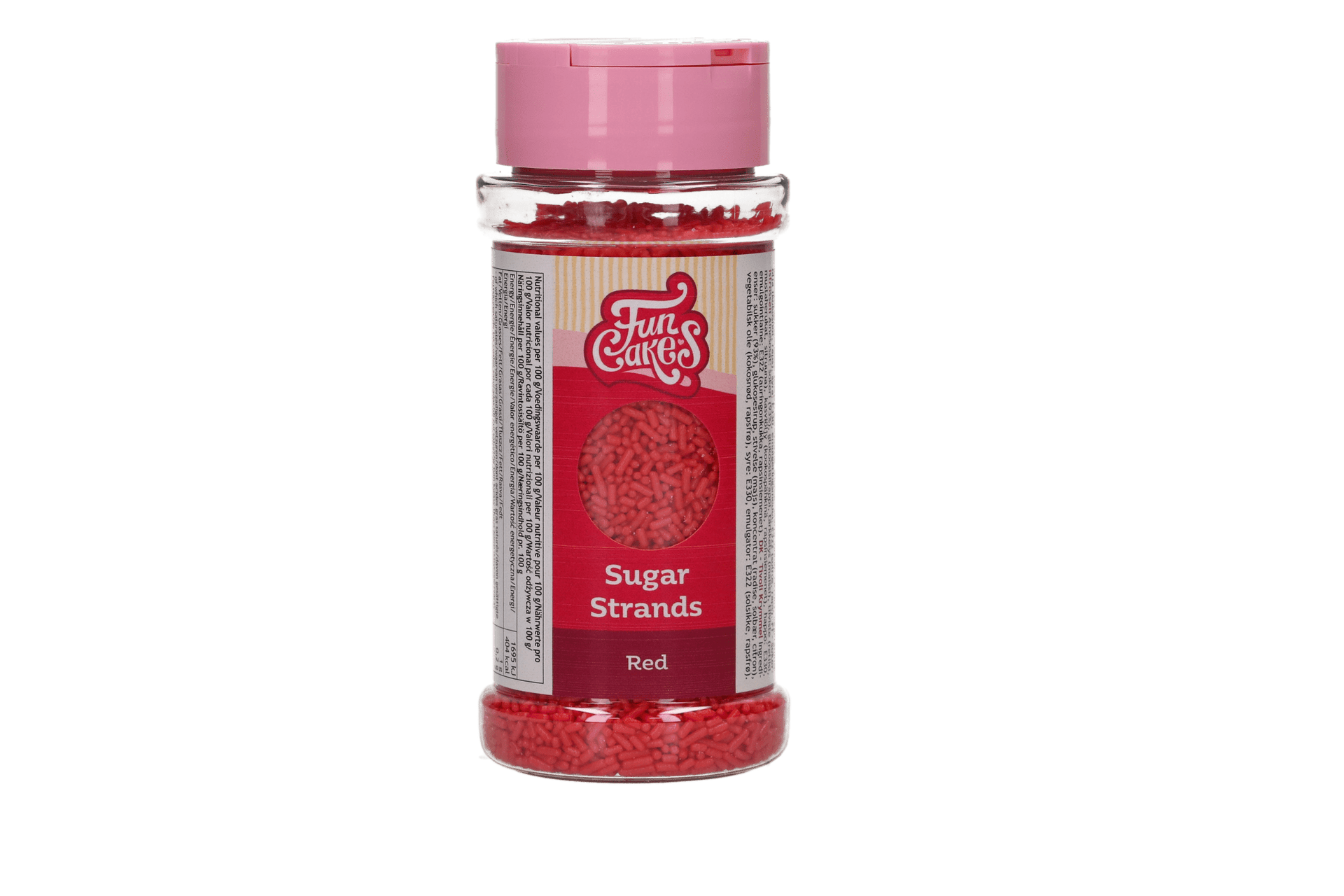 FunCakes Sugar Strands Rouge 80g