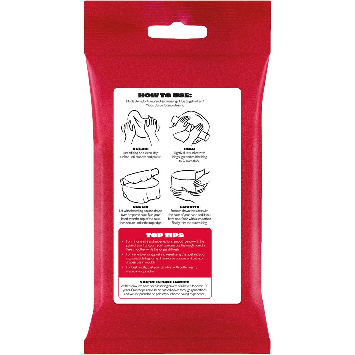 Renshaw Fondant Poppy Red 1kg