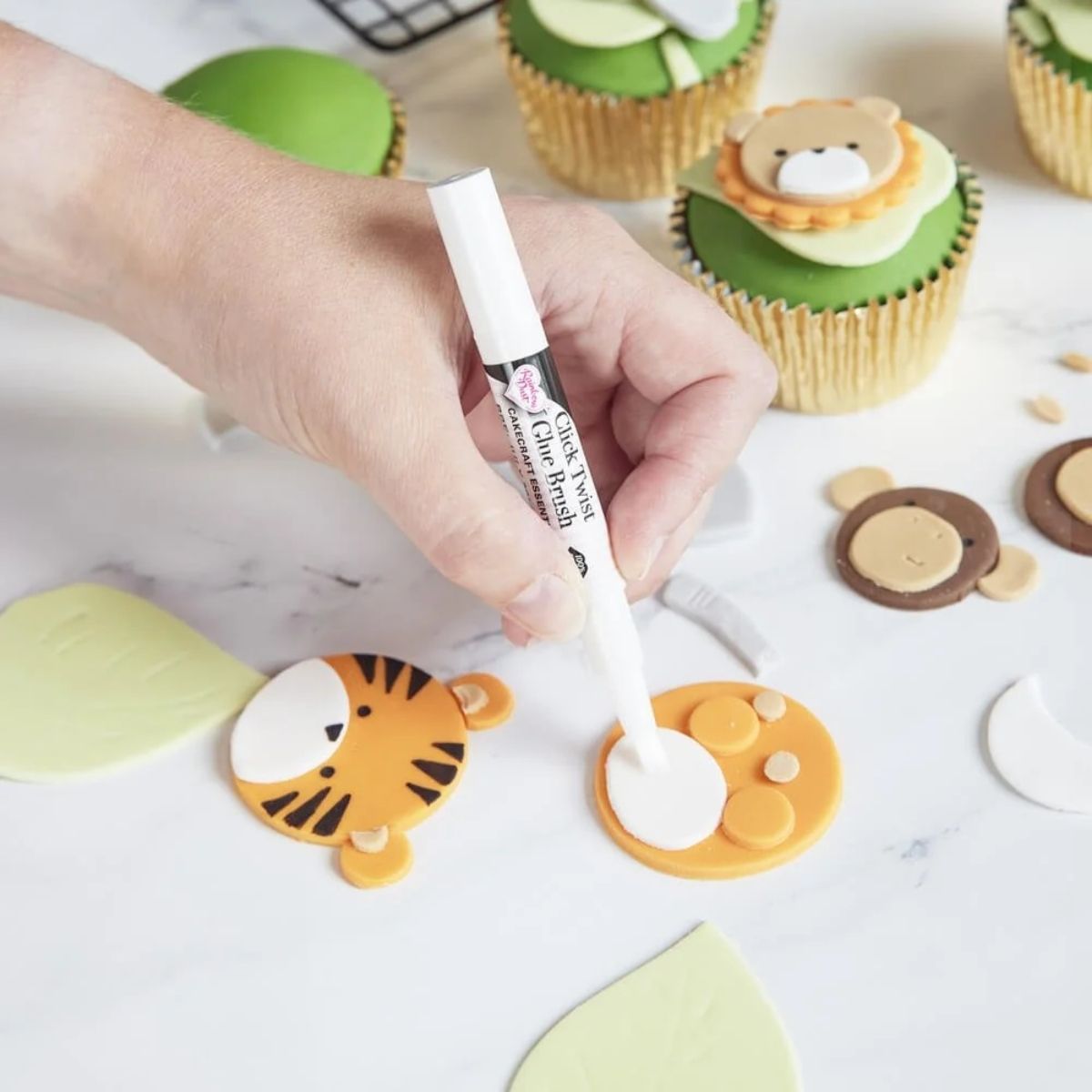 Rainbow Dust Edible Glue Click-Twist de Pinceau