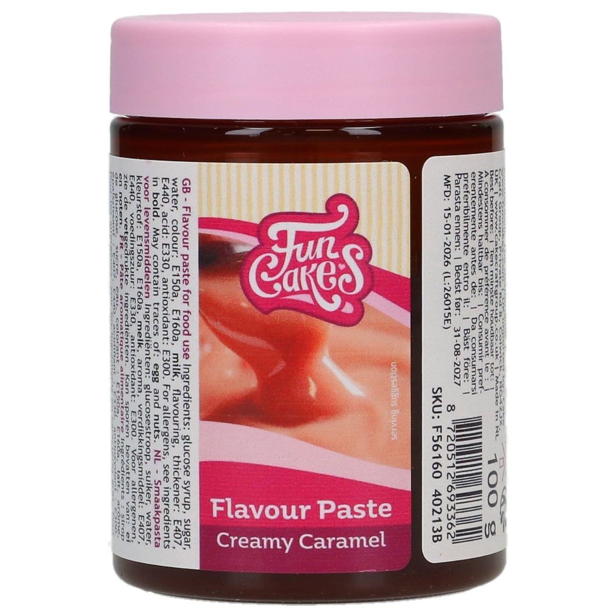 FunCakes Pâte Aromatisante Creamy Caramel 100 g