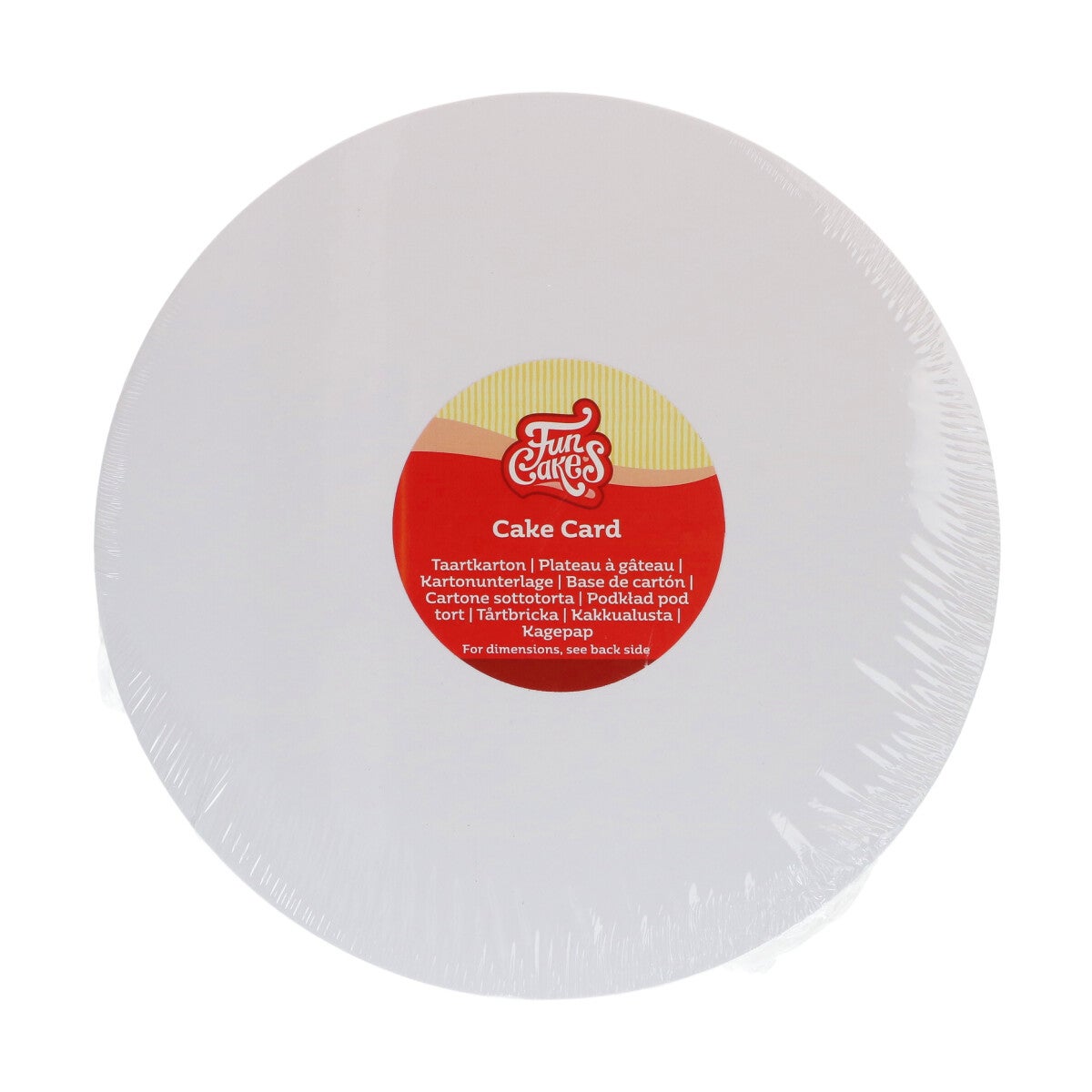 FunCakes Plateaux à Gâteau Non-Gras Rond Ø15cm pk/250