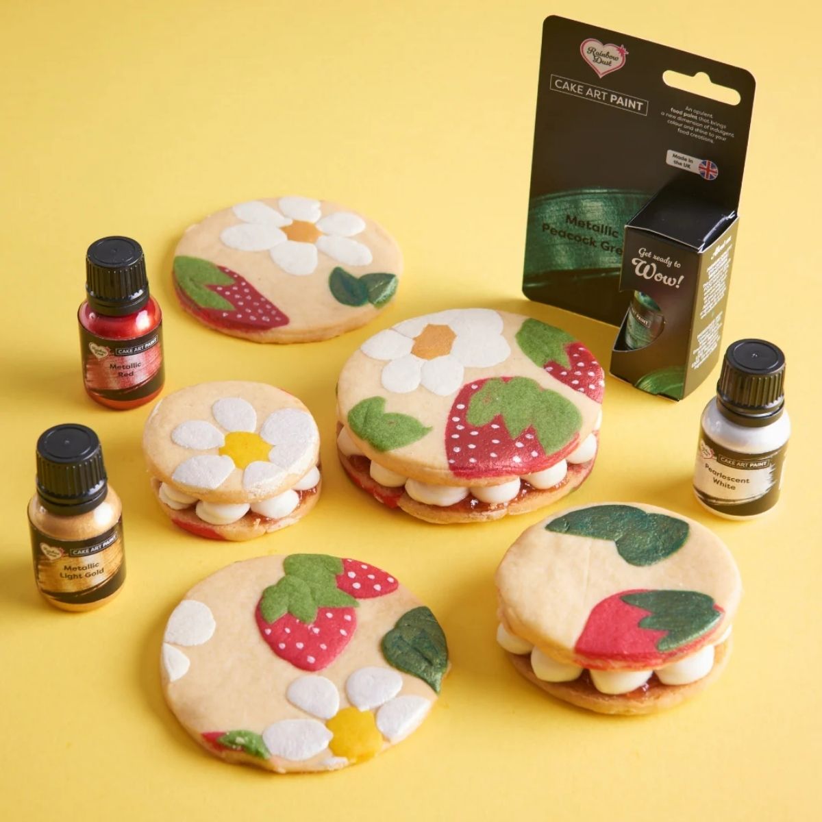Rainbow Dust Cake Art Paint Metallic Paint Or 25g