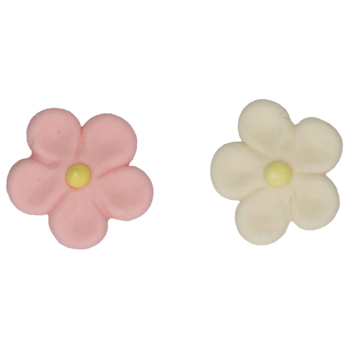 FunCakes Décorations en Pâte à Sucre Marguerites Blanc Rose set/12