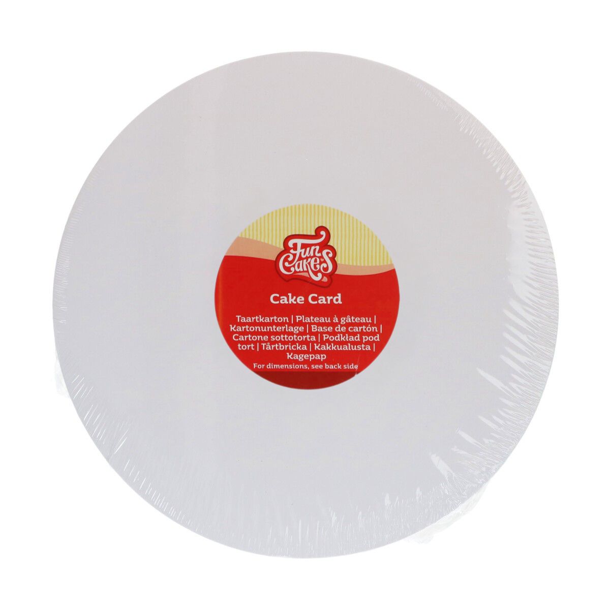 FunCakes Plateaux à Gâteau Non-Gras Rond Ø24cm pk/5