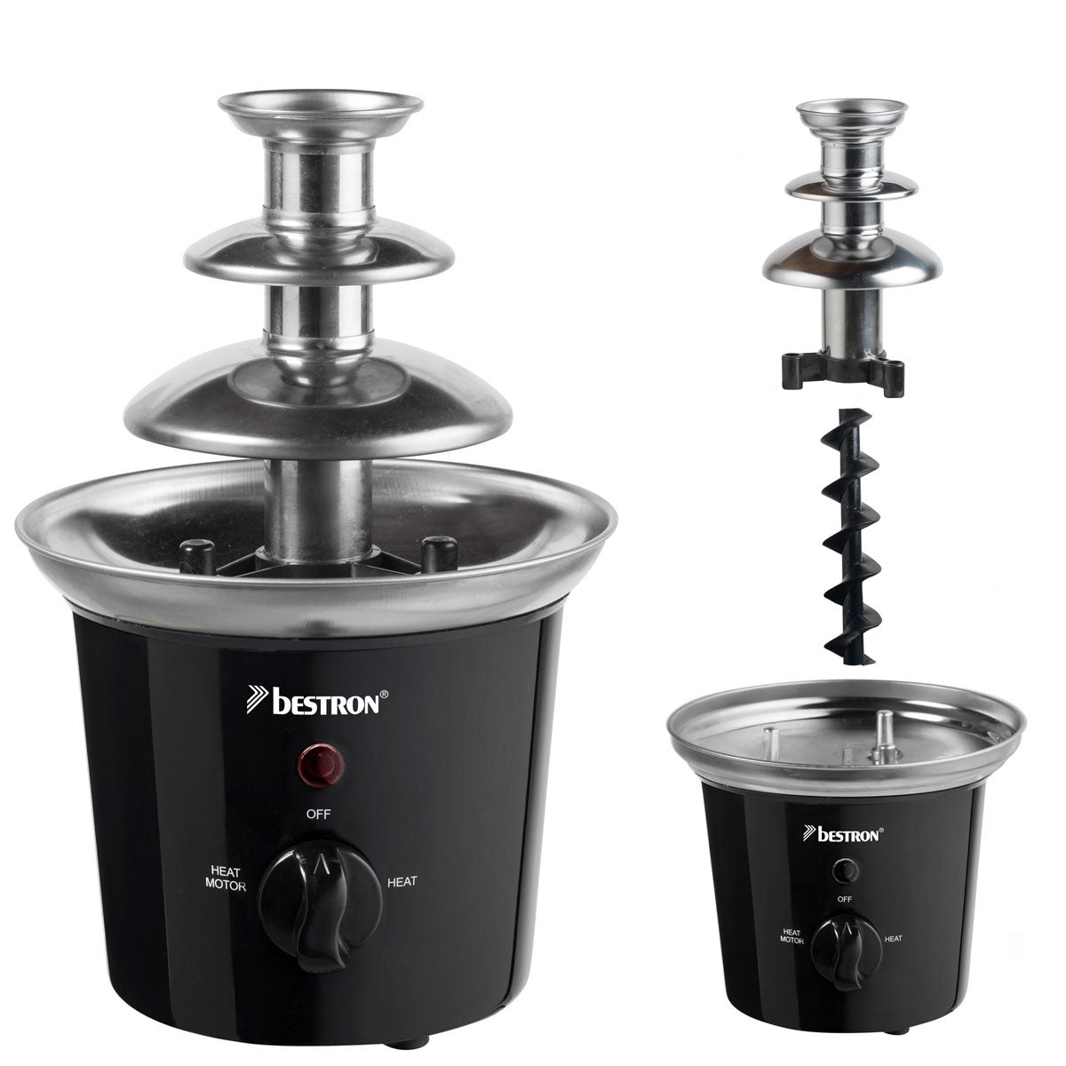 Bestron Fontaine à Chocolat 60W - Noir