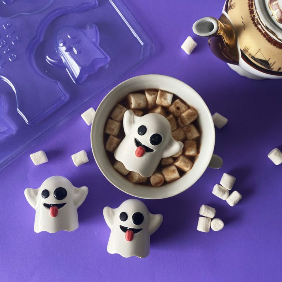 BWB Chocolate Mould 3 pièces Mini Fantôme